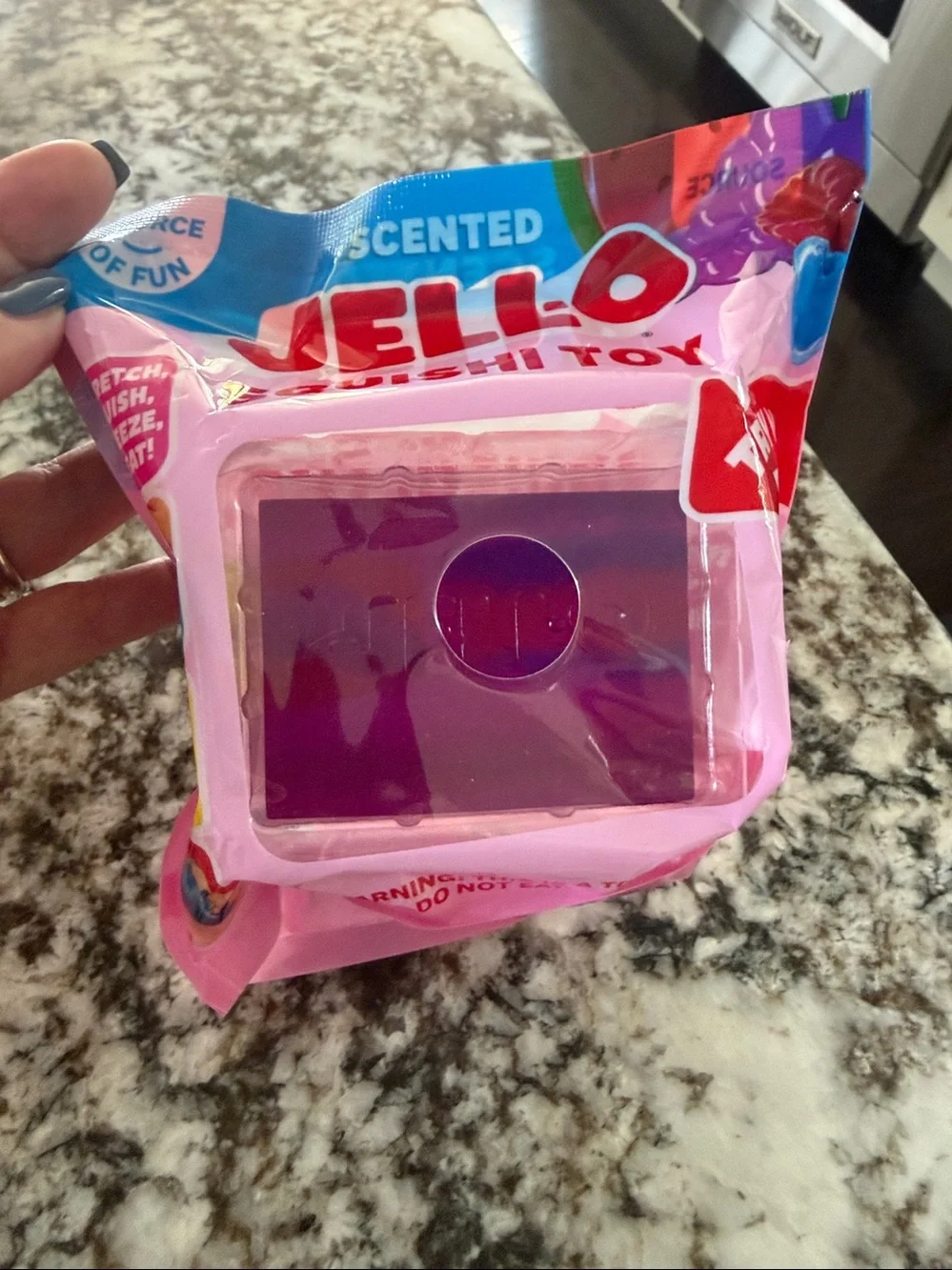 Scented Squishy jello  purple Toy  Scented NIOP